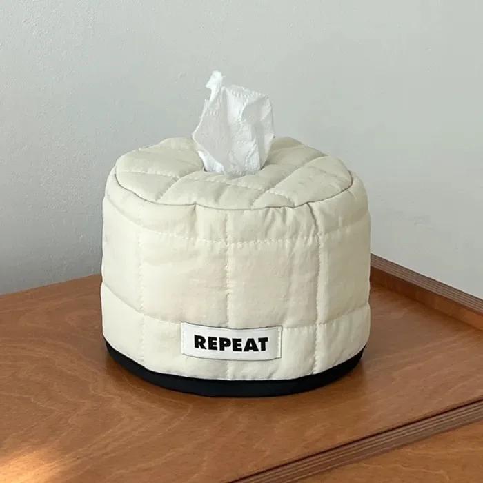 

Корейский кремовый куб стеганый квадратный рулон бумаги для рисования домашний настольный тканевый декор чехол для салфеток влажных салфеток коробка для хранения бумажных салфеток красный