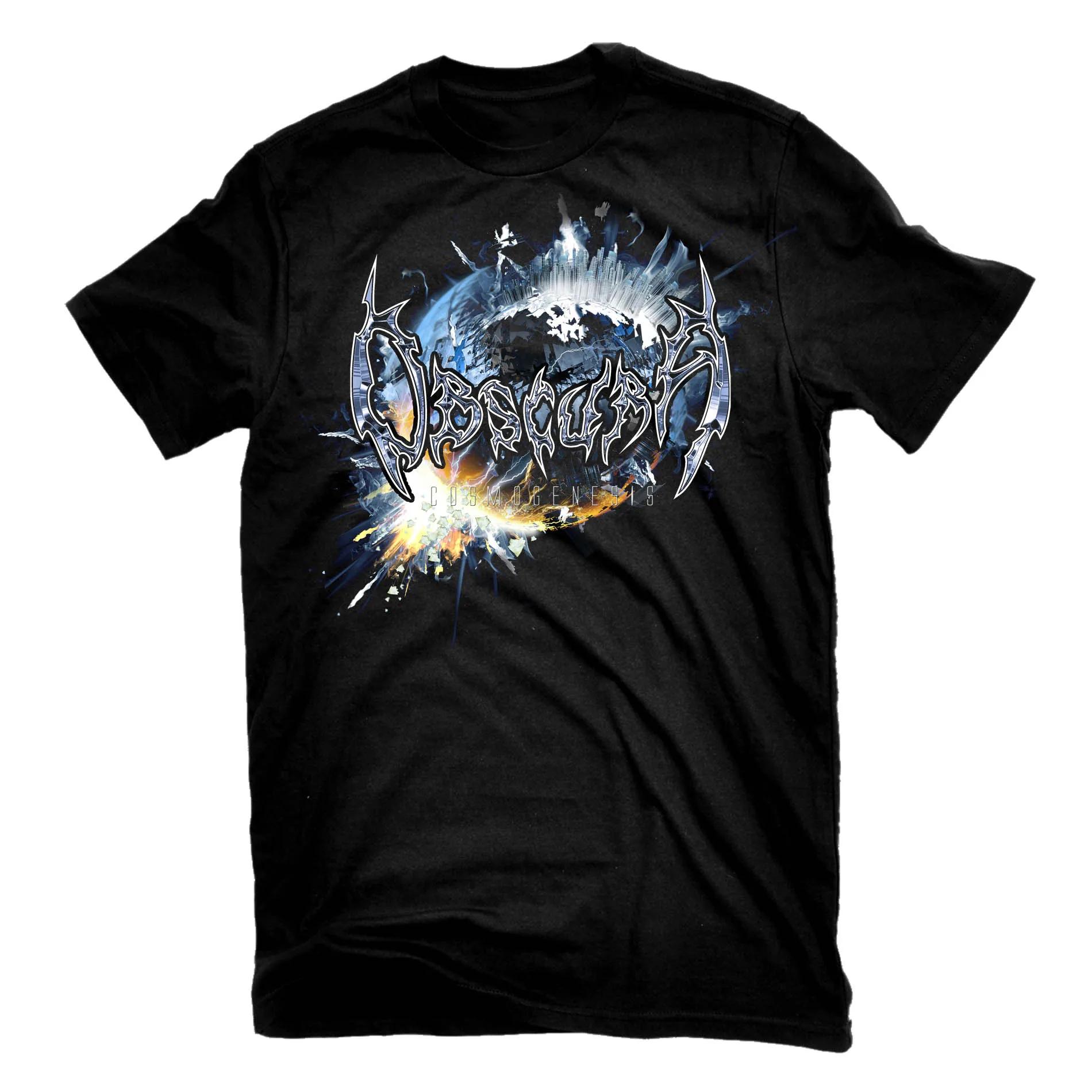 Death Metal band Rock Album Cosmogenesis TShirt New 100 Cotton Short Sleeve ONeck Harajuku Casual Mens Tshirt Streetwear S