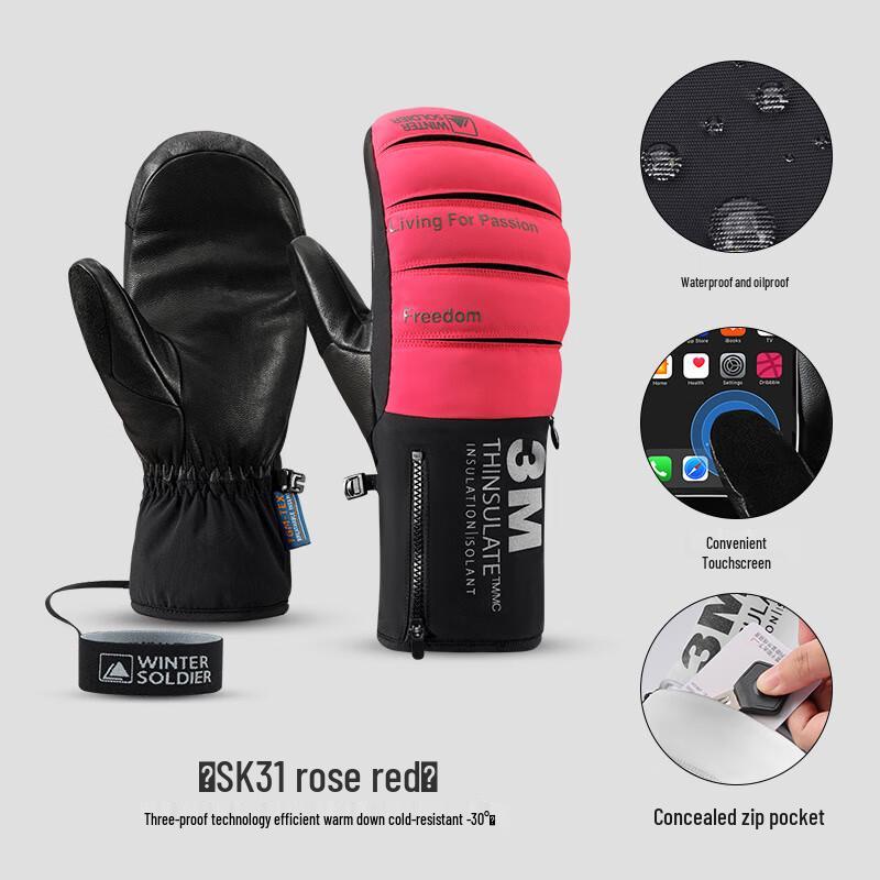 Outdoor Winter Ski Gloves L