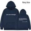 2024 European & American Fashion "Dear Person Behind Me" Loose Hoodie