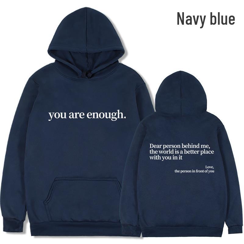 2024 European & American Fashion "Dear Person Behind Me" Loose Hoodie