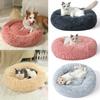 Furry Pet Bed - Round Cat Bed and Dog Bed - Soft and Fluffy Pet Bed - Ideal Sleeping Companion for Kittens and Puppies
