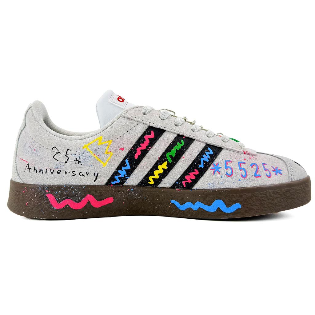 Adidas VL COURT 2.0 Lifestyle Sui Xin, May Carrot Low top Skateboard Shoes Unisex Gray HQ1802(Team347-)