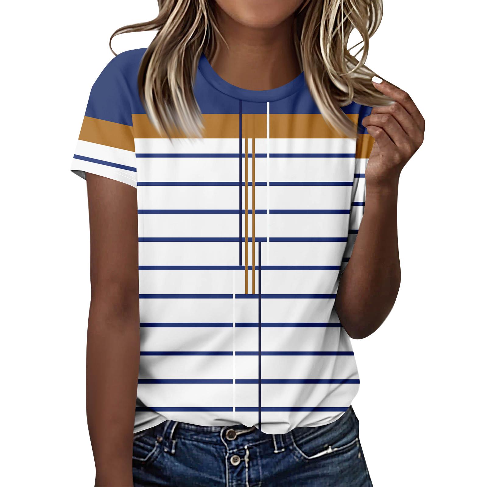 

Женские футболки, женские топы с короткими рукавами, нарядные летние повседневные модные блузки с круглым вырезом, топы-туники, День независимости XL белый