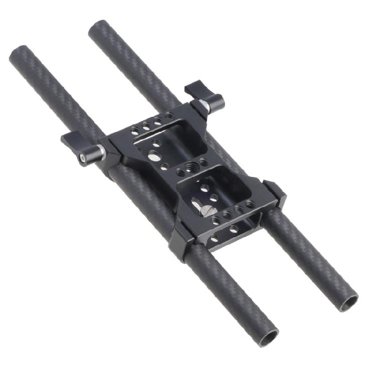Universal Quick Release System With 15mm Double Hole Tube Clamp Ensuring Stable Camera Support For Photography On Tripods