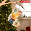Christmas Decoration Fireplace Hanging Stocking 1pc Christmas Duckling-pattern Christmas Gift Socks, Christmas