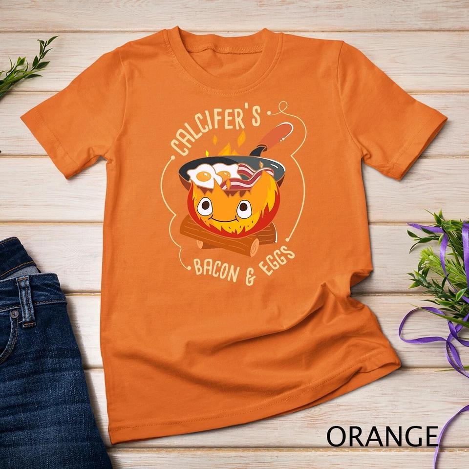 Calcifers Bacon And Egg I Camping Cooking I Bacon T-Shirt Unisex T-shirt 6 S