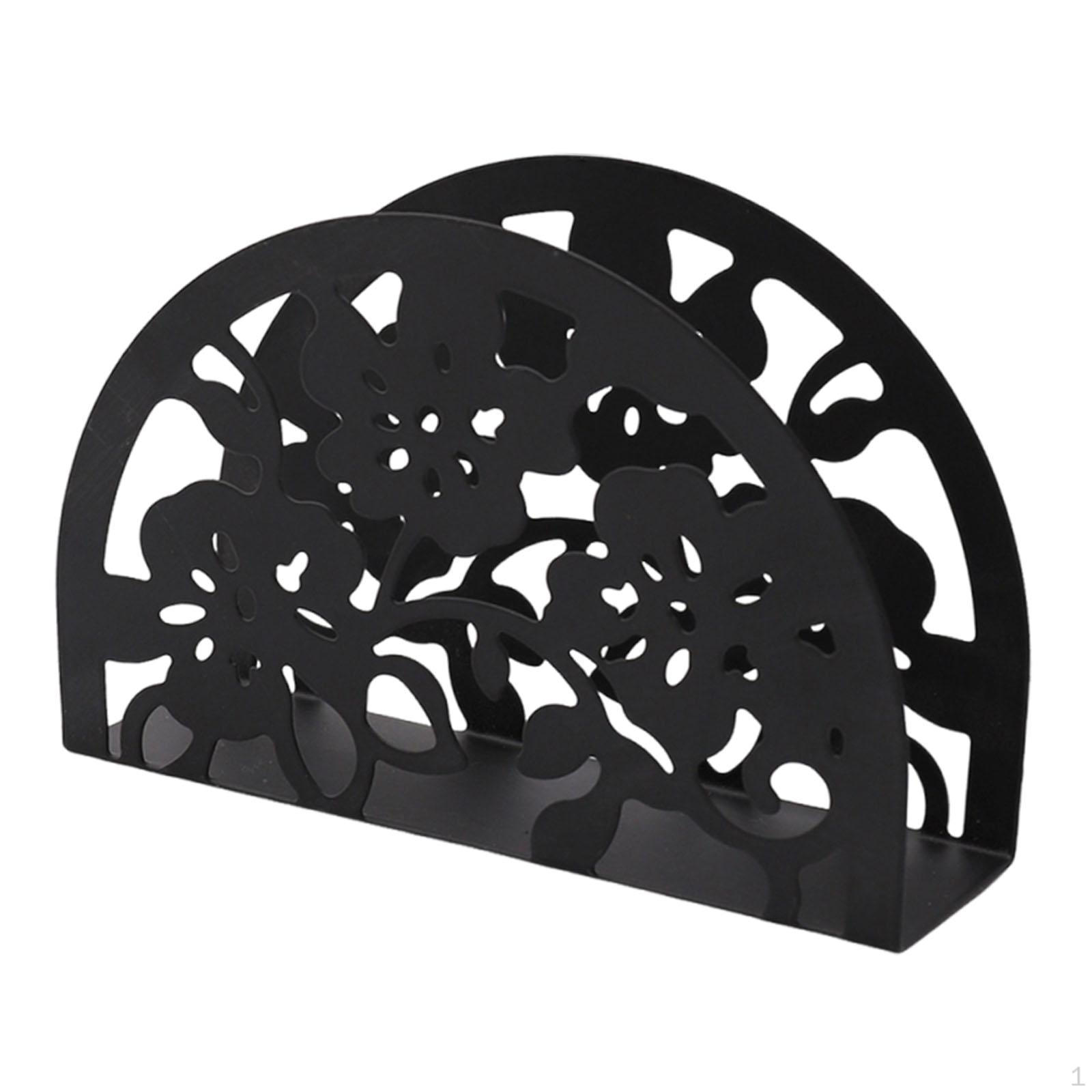 

Европейская салфетница Диспенсер для бумажных салфеток Декоративный органайзер Стойка для хранения для дома чёрный