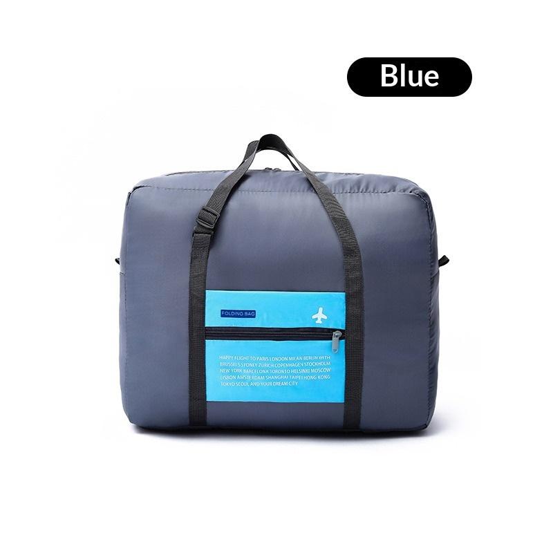 Waterproof Travel Bag Large Capacity Tear Resistant Nylon Folding Unisex Luggage Handbag for Family Vacation Short Trips