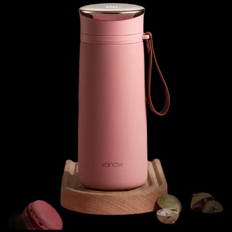 Vanow Smart Temperature Display Ceramic Lined Insulated Mug