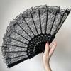 Faltfächer, exquisiter Retro-Lolita-Faltfächer mit glatter Öffnung, Outdoor-Versorgung