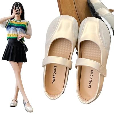Moda Primavera 2024 Scarpe Piatte da Donna Stile Coreano Mary Jane Scarpe Basse Casual in Pelle da Donna Mocassini da Lavoro e per Feste 35-40