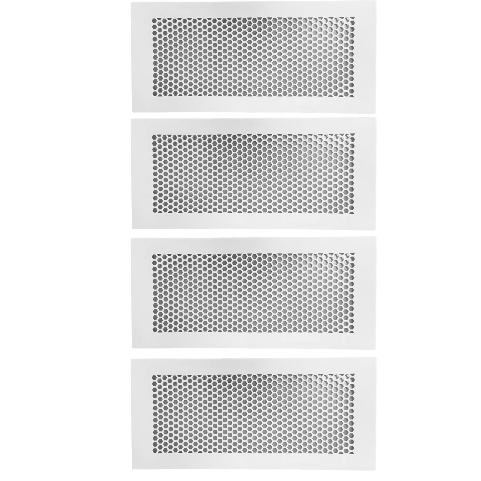 

4 шт. Защитные силиконовые накладки на вентиляционные отверстия для безопасности детей, простая установка, защита от детей, силиконовые накладки, улучшают циркуляцию воздуха для дома белый