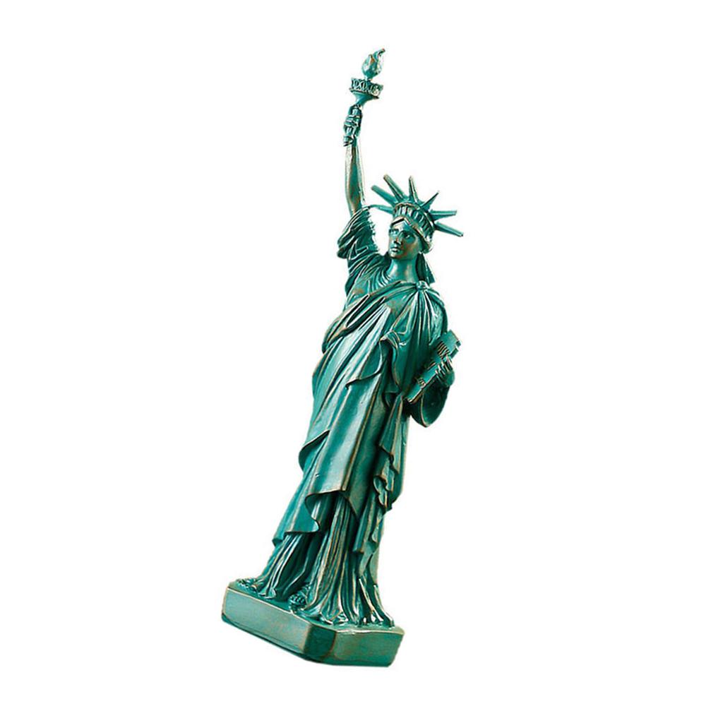 Creative Liberty Statue Resin Model 12 Inch Copper Finish for Art Lovers and Collectors