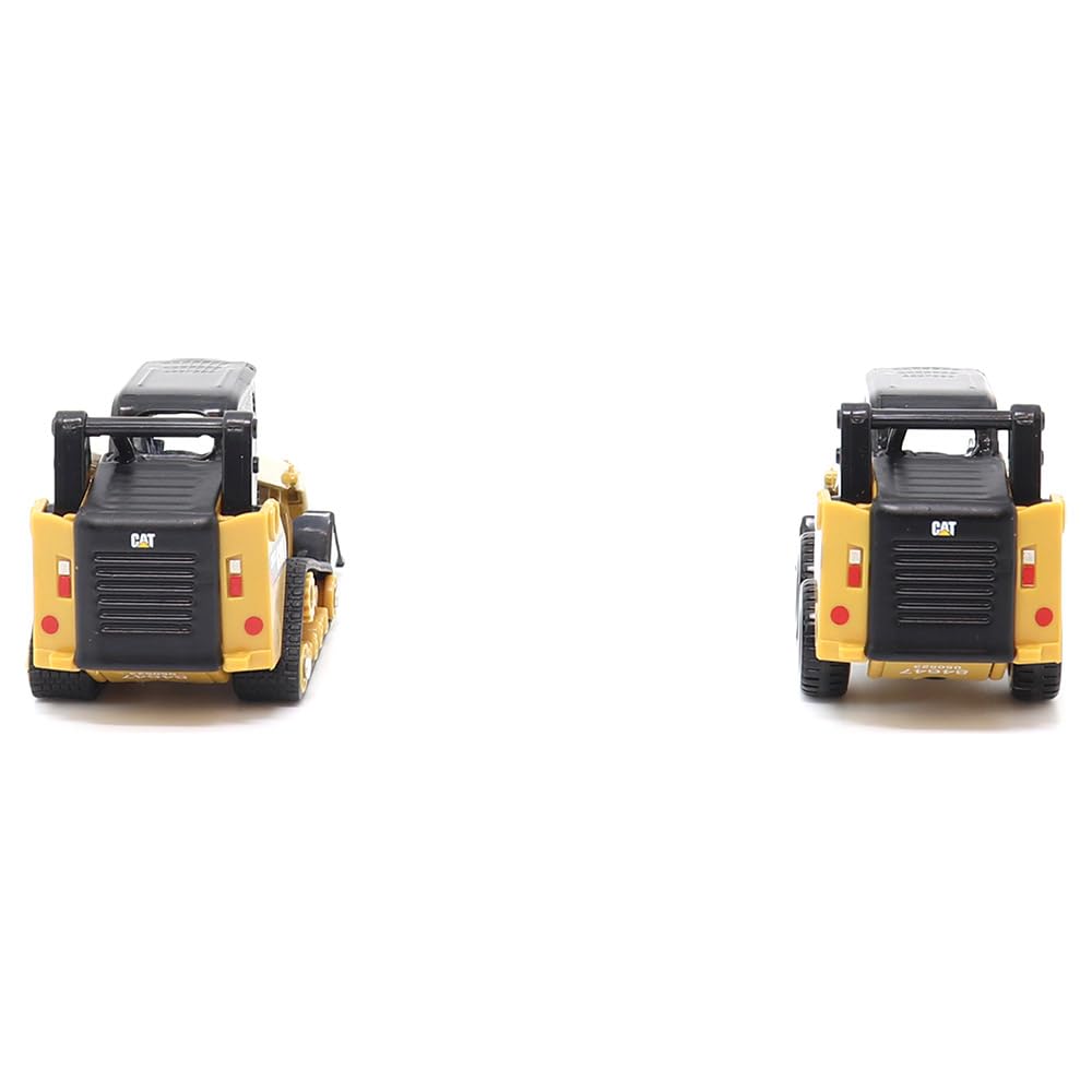 DIECAST MASTERS Smykem řízený nakladač Caterpillar CAT 272D2 Kompaktní pásový nakladač CAT 297D2, sada 2 kusů Dokončený produkt DM84647CS 1/64 &