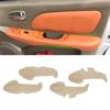 Husa pentru cotieră ușă din piele bej moale pentru Hyundai Sonata 2004 2005 2006 2007 2008 Car-styling 4 bucăți Cotieră panou pentru cotieră
