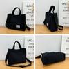Fashion Corduroy Women'S Shoulder Bag Newest Simple Eco-Friendly Shopping Bag Trend Versatile Messenger Bag Handbags For Women