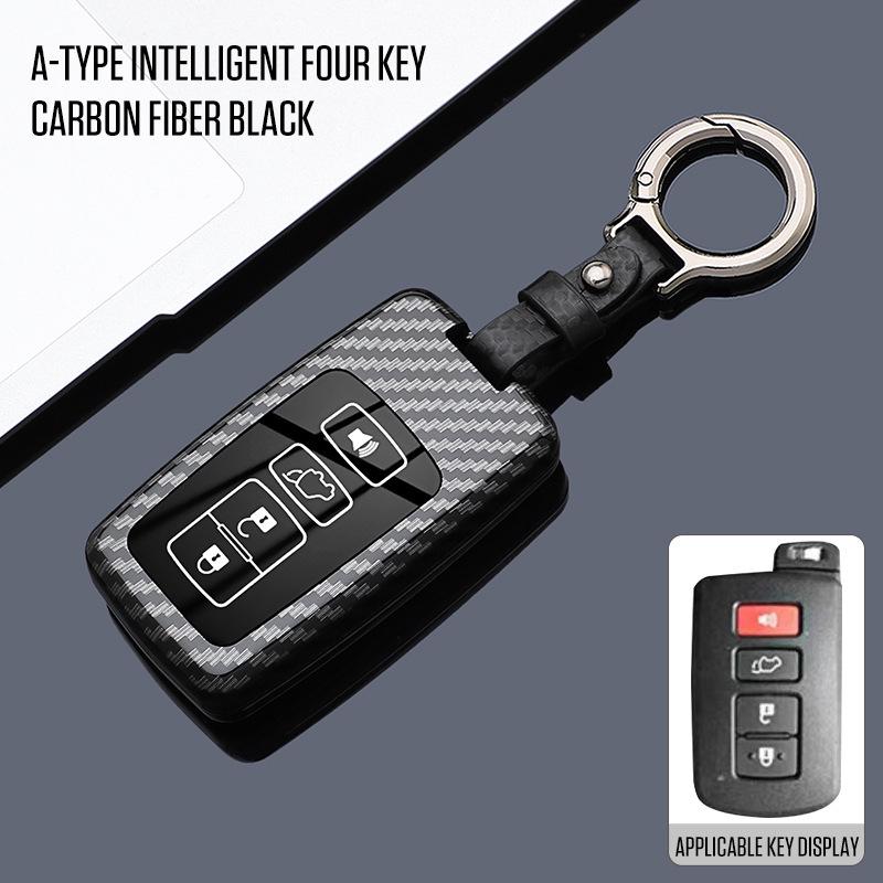 Housse de clé premium pour Toyota Land Cruiser, Prado, Prius importés