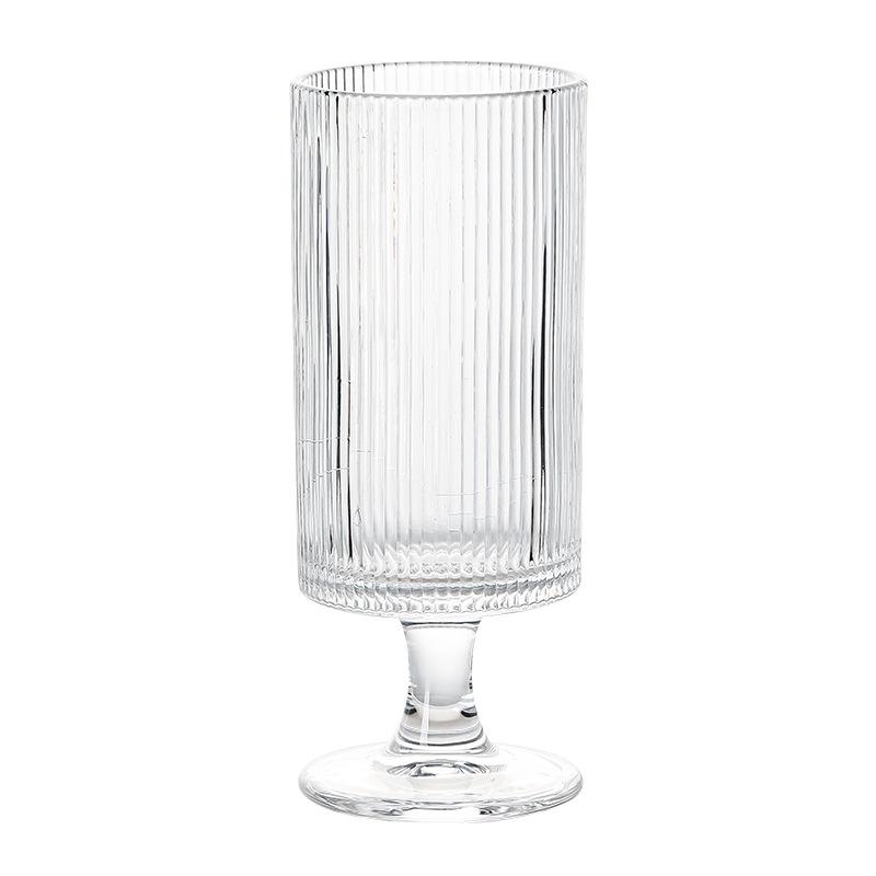 Elegant Glass Cylinder Cup for Juice, Cocktails, Tea & Cold Drinks