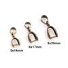 50pcs/lot 5x14mm 6x17mm 8x20mm 7 Colors Pendants Clasps Clips Bails Connectors Charm Beads Necklace Jewelry Making Findings