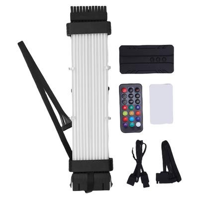 PC Power Supply Extension Cable Meteor Light Effect ARGB PSU Cable LED Strips for Motherboard Computer Case