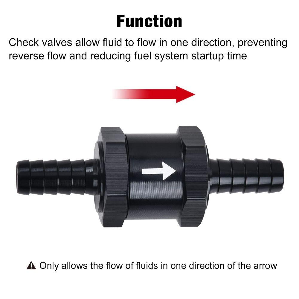 4/6/8/10/12/14MM One Way Check Valve Aluminum Zinc Zinc Alloy Non Return Check Valve Boat Engine