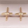 Never Fade Gold Color Earrings With Earplug Round Heart Shell Fashion Jewelry Stainless Steel Earrings For Women Men Accessories