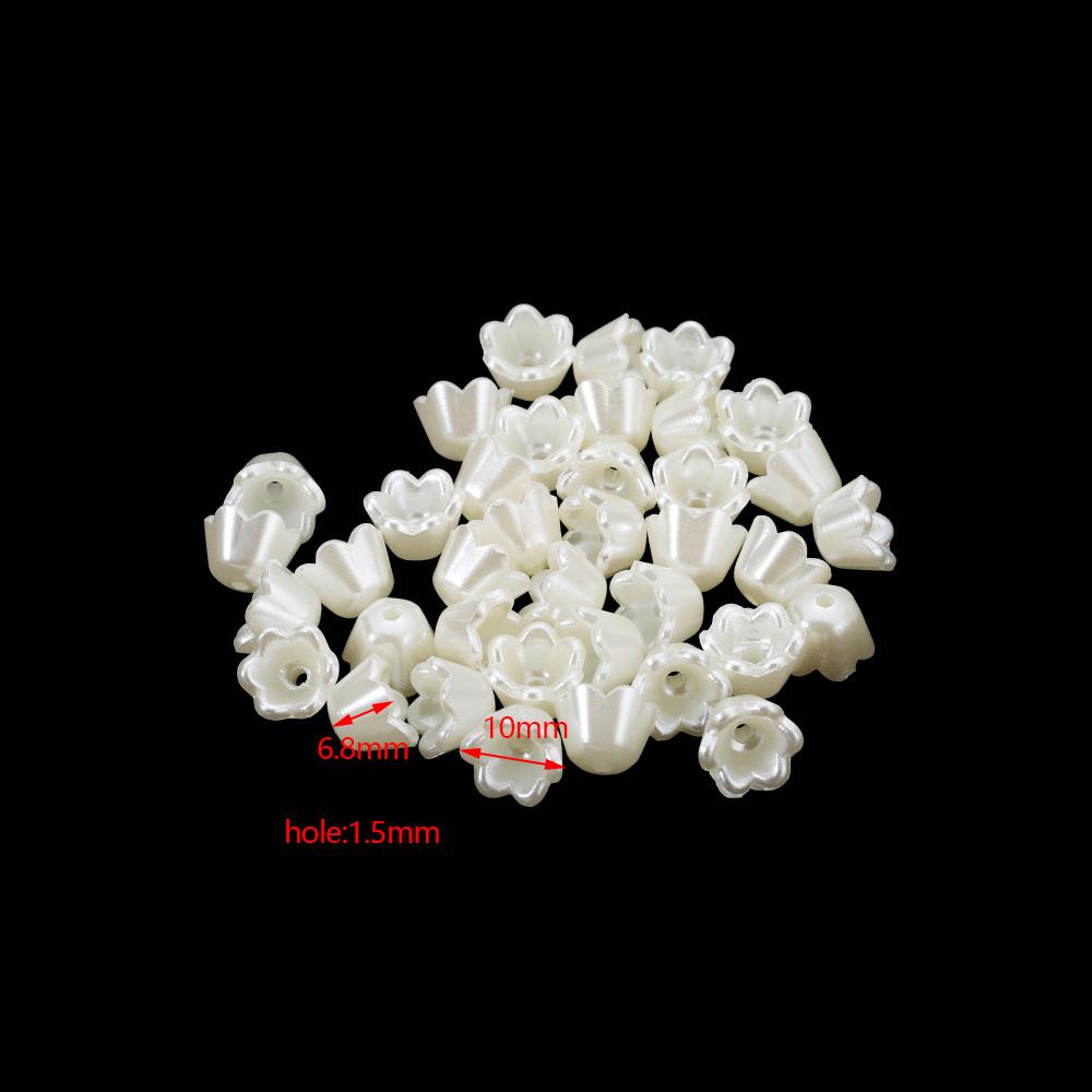 

20 шт./лот акриловые бусины в форме цветка с имитацией жемчуга, очаровательные бусины, ожерелье, браслет, украшение для изготовления ювелирных изделий своими руками, фурнитура Style 12