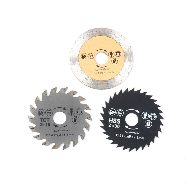 HSS High-Speed Steel Grout Saw Blade Set: Mini Woodworking Thin Cutting Blade for Electric Grinder, Drill, and Circular Saw.