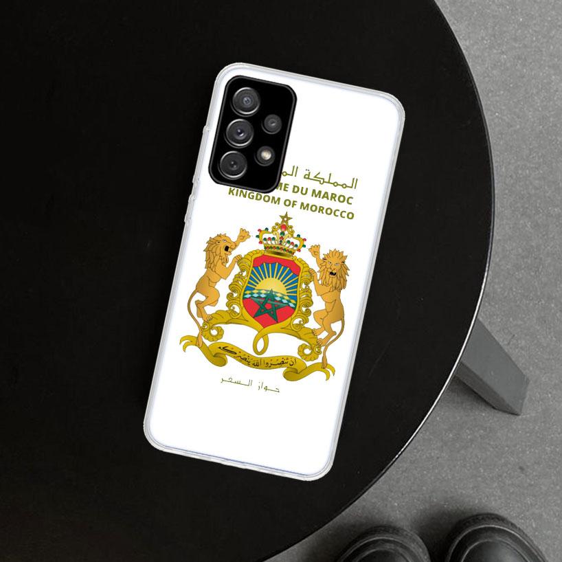 Morocco Flag Passport Phone Case for Samsung Galaxy A17 A16 A26 A36 A56 A57 A37 A15 A25 A35 A55 A14 A24 A34 A54 A13 A23 A33 A53