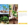 10 Pcs Artificial Coconut Tree Decor Aquarium Landscape Fish Tank Driftwood Model Trees Wear Resistant Pet Supplies