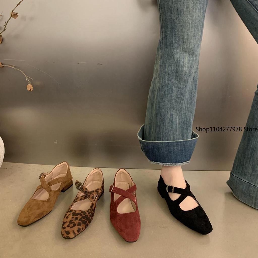 Fashion LUCKYYS Autumn Women Flat Shoes Fashion Round Toe Slip On Ladies Elegant Mary Jane Shoes Soft Flat Heel Outdoor Dress Ballerin
