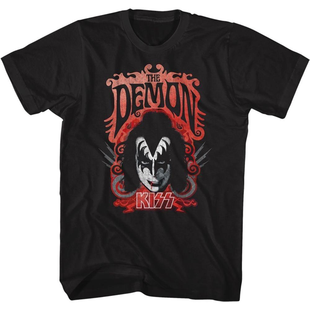 

Kiss The Demon Black Rock and Roll Music Band T-shirt Tops Tees Men s Women s Unisex XL