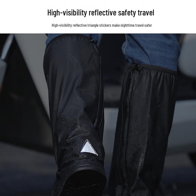 Unisex High-Top Waterproof Rain Shoe Covers