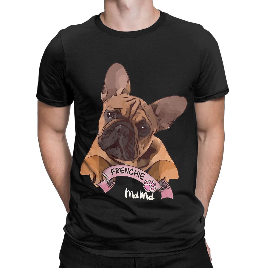 Frenchie French bulldog lovers gift Graphic Funny 100 Cotton TShirt French Bulldog Tees Tops For Unisex