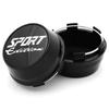 4 adet/grup kaliteli evrensel 66mm araba jant jant kapağı spor jant logosu amblem etiket jant göbek kapakları kapak siyah gümüş ABS