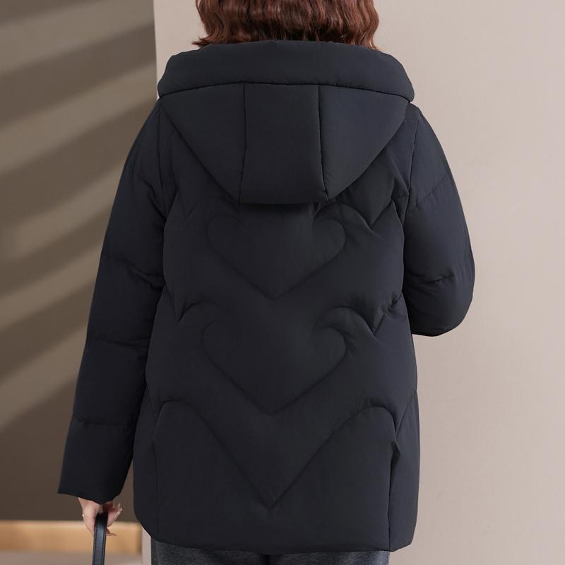 Middle Age Women's Winter Down Jackets Hooded Plus Size Thick Down Coats Woman Outerwears