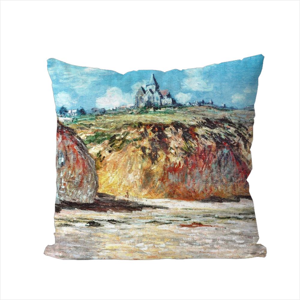 Claude Monet Art Pillow Case For Car Sofa Decorative Home Doublesided Print Plush Square Throw Pillow Cushion Cover