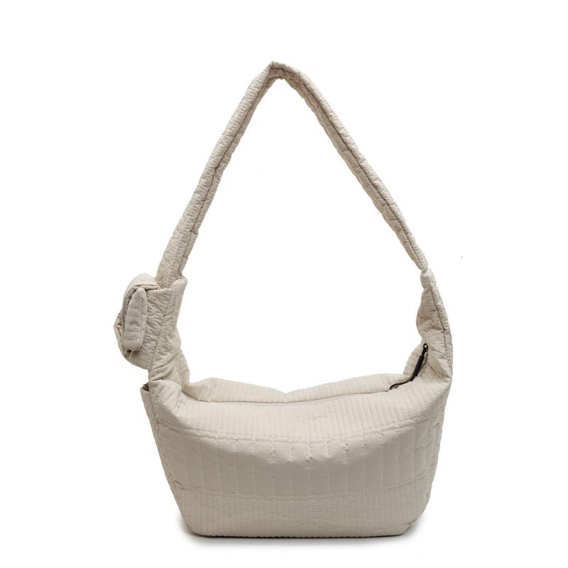 New Casual Simple Lazy Style Tote Bag Women's Fashion Wide Shoulder Strap Large Capacity Shoulder Messenger Bag