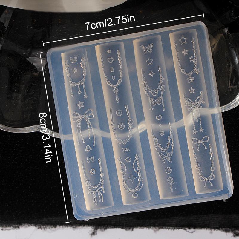 Nagelkunst Weiche Silikon Schleife Form 3D Schnitzen Gebogene Schablone Werkzeuge Kunstbedarf Nagelkunst Charms Zubehör