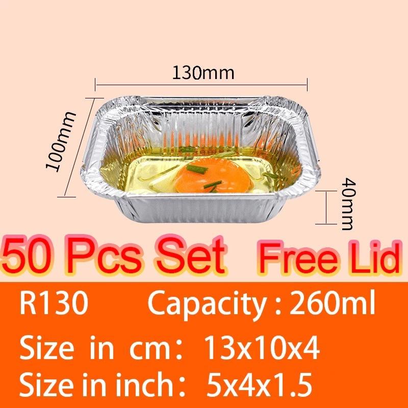 Disposable Food Grade Aluminum Foil Food Containers Perfect For Takeout Catering And Baking