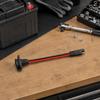 Battery SAE Power Lead with Panel Mount Body, Tethered Dust Cover, Copper Conductors, and Red and Black Wires for Fixed Access, 4 Pack