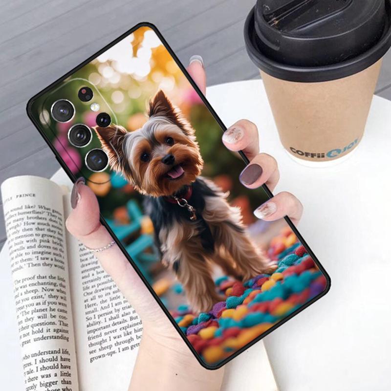 Yorkie Yorkshire Terrier Hund Welpe Handyhülle Cover Für Samsung Galaxy S24 S25 Ultra S21 S22 S10E Note 10 Plus Note 20 FE S23