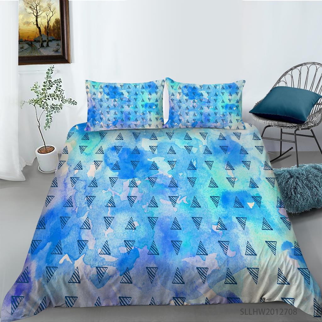 3D Color Pattern Graphic Printing Bedding Single Double Bed Full Size Vintage Pattern Pillowcase and Quilt Cover 2 or 3 Comfortable Home Decoration