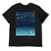 Garland of Stars, Teal Ocean T-Shirt Funny T-shirts Anime Clothing Mens Funny T Shirts
