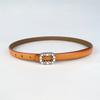 Slim Genuine Leather Women's Belt Decorative Casual Pants Jeans Inlaid with Pearl Rhinestones Sweet and Fashionable Women's Belt