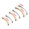5pcs Stainless Steel 30 35 40mm Perforated Bend Tube Beads DIY Jewelry Connector Beads Craft Bracelet Necklace Finding Wholesale