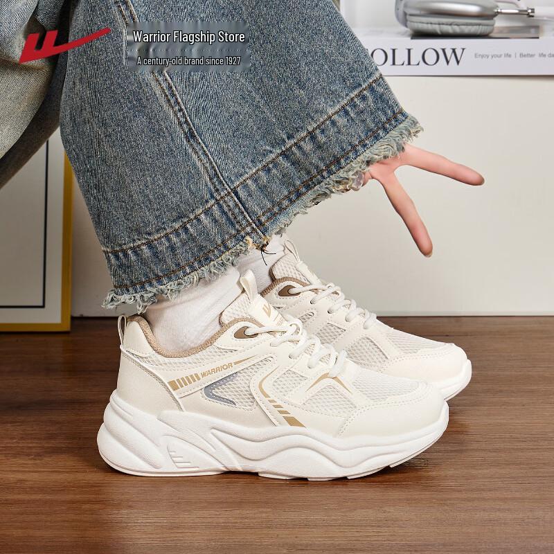 Warrior Women s Breathable Mesh Thick-Soled Casual Dad Shoes 37