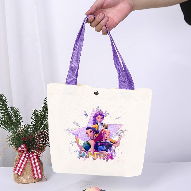 Animation Cartoon Printing Fashion High Value Lightweight Casual Shoulder Bag Going Out Portable Canvas Bag