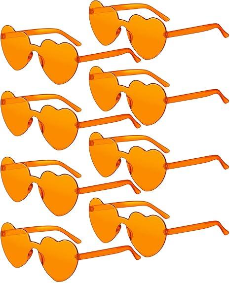 10 Pcs Heart-Shaped Glasses Party Favors, Plastic Novelty Eyewear, For Weddings, Birthdays, Anniversaries, Bachelor Parties